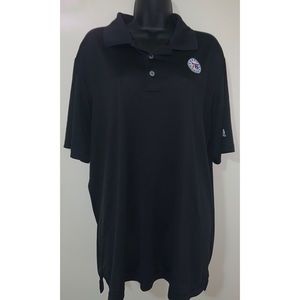 Adidas 76ers Black Golf Polo Size XL